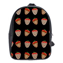 Chocolate Strawberies School Bags(large)  by Valentinaart