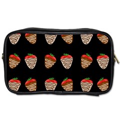 Chocolate Strawberies Toiletries Bags by Valentinaart