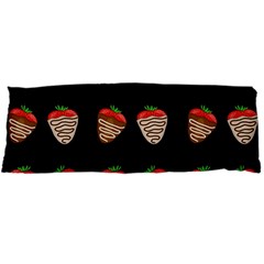 Chocolate Strawberies Body Pillow Case Dakimakura (two Sides) by Valentinaart