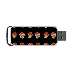 Chocolate Strawberies Portable Usb Flash (one Side) by Valentinaart