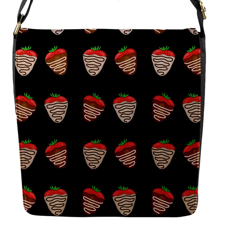 Chocolate strawberies Flap Messenger Bag (S)