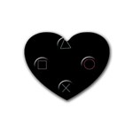 Joystick  Rubber Coaster (Heart)  Front