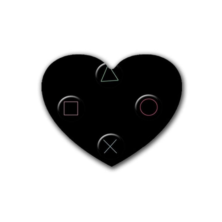 Joystick  Rubber Coaster (Heart) 