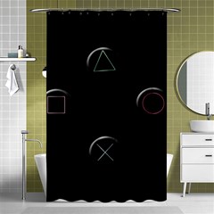 Joystick  Shower Curtain 48  X 72  (small)  by Valentinaart