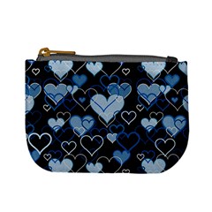 Blue harts pattern Mini Coin Purses