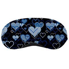 Blue harts pattern Sleeping Masks