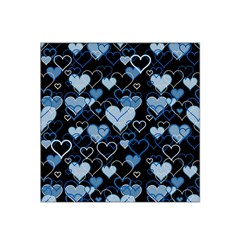 Blue harts pattern Satin Bandana Scarf