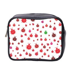 Beetle Animals Red Green Fly Mini Toiletries Bag 2-side by Amaryn4rt