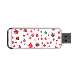 Beetle Animals Red Green Fly Portable Usb Flash (one Side) by Amaryn4rt