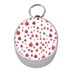 Beetle Animals Red Green Fly Mini Silver Compasses by Amaryn4rt