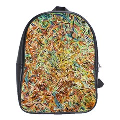 Art Modern Painting Acrylic Canvas School Bags(large)  by Amaryn4rt