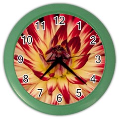 Bloom Blossom Close Up Flora Color Wall Clocks by Amaryn4rt