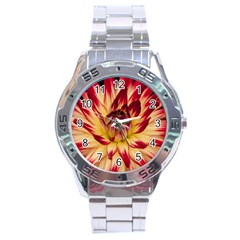 Bloom Blossom Close Up Flora Stainless Steel Analogue Watch by Amaryn4rt