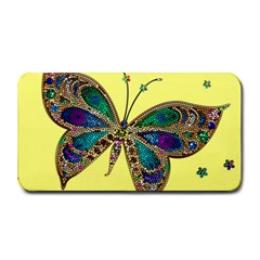 Butterfly Mosaic Yellow Colorful Medium Bar Mats by Amaryn4rt