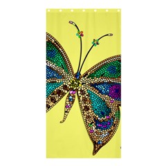 Butterfly Mosaic Yellow Colorful Shower Curtain 36  X 72  (stall)  by Amaryn4rt