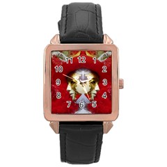 Carnival Düsseldorf Old Town Rose Gold Leather Watch 