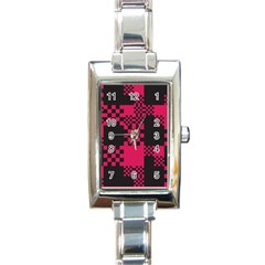 Cube Square Block Shape Creative Rectangle Italian Charm Watch by Amaryn4rt