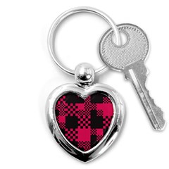 Cube Square Block Shape Creative Key Chains (heart)  by Amaryn4rt