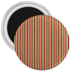 Pattern Background Red White Green 3  Magnets