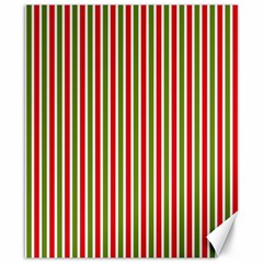 Pattern Background Red White Green Canvas 8  X 10  by Amaryn4rt