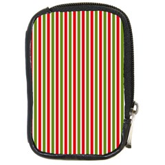 Pattern Background Red White Green Compact Camera Cases