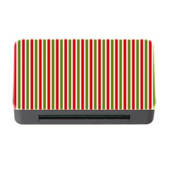 Pattern Background Red White Green Memory Card Reader With Cf by Amaryn4rt