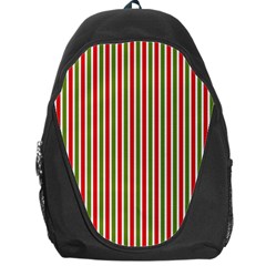 Pattern Background Red White Green Backpack Bag by Amaryn4rt