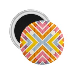 Line Pattern Cross Print Repeat 2 25  Magnets by Amaryn4rt