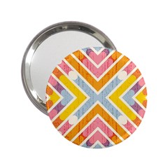 Line Pattern Cross Print Repeat 2 25  Handbag Mirrors by Amaryn4rt