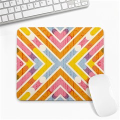 Line Pattern Cross Print Repeat Large Mousepads by Amaryn4rt