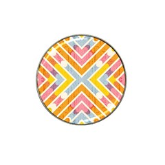 Line Pattern Cross Print Repeat Hat Clip Ball Marker by Amaryn4rt