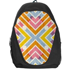 Line Pattern Cross Print Repeat Backpack Bag by Amaryn4rt