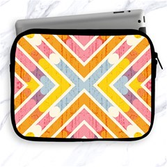 Line Pattern Cross Print Repeat Apple Ipad 2/3/4 Zipper Cases by Amaryn4rt