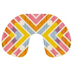 Line Pattern Cross Print Repeat Travel Neck Pillows by Amaryn4rt