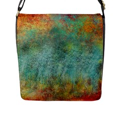 Rainforest Flap Messenger Bag (l)  by digitaldivadesigns