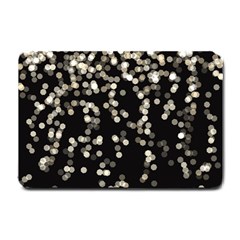 Christmas Bokeh Lights Background Small Doormat  by Amaryn4rt