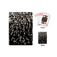 Christmas Bokeh Lights Background Playing Cards (mini)  by Amaryn4rt