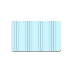 Stripes Striped Turquoise Magnet (name Card) by Amaryn4rt