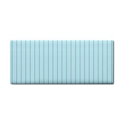 Stripes Striped Turquoise Cosmetic Storage Cases by Amaryn4rt