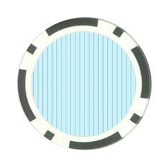 Stripes Striped Turquoise Poker Chip Card Guards (10 Pack)  by Amaryn4rt