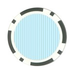 Stripes Striped Turquoise Poker Chip Card Guards (10 pack)  Front