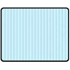 Stripes Striped Turquoise Double Sided Fleece Blanket (medium)  by Amaryn4rt