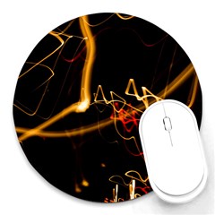 Abstract Round Mousepads by Amaryn4rt