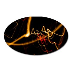 Abstract Oval Magnet by Amaryn4rt