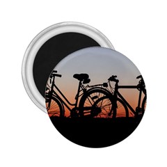 Bicycles Wheel Sunset Love Romance 2 25  Magnets by Amaryn4rt