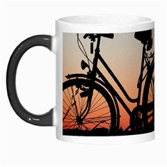 Bicycles Wheel Sunset Love Romance Morph Mugs by Amaryn4rt