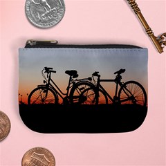 Bicycles Wheel Sunset Love Romance Mini Coin Purses by Amaryn4rt