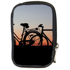 Bicycles Wheel Sunset Love Romance Compact Camera Cases by Amaryn4rt