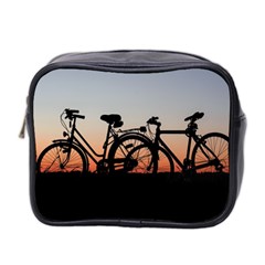 Bicycles Wheel Sunset Love Romance Mini Toiletries Bag 2-side by Amaryn4rt