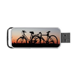 Bicycles Wheel Sunset Love Romance Portable Usb Flash (one Side) by Amaryn4rt